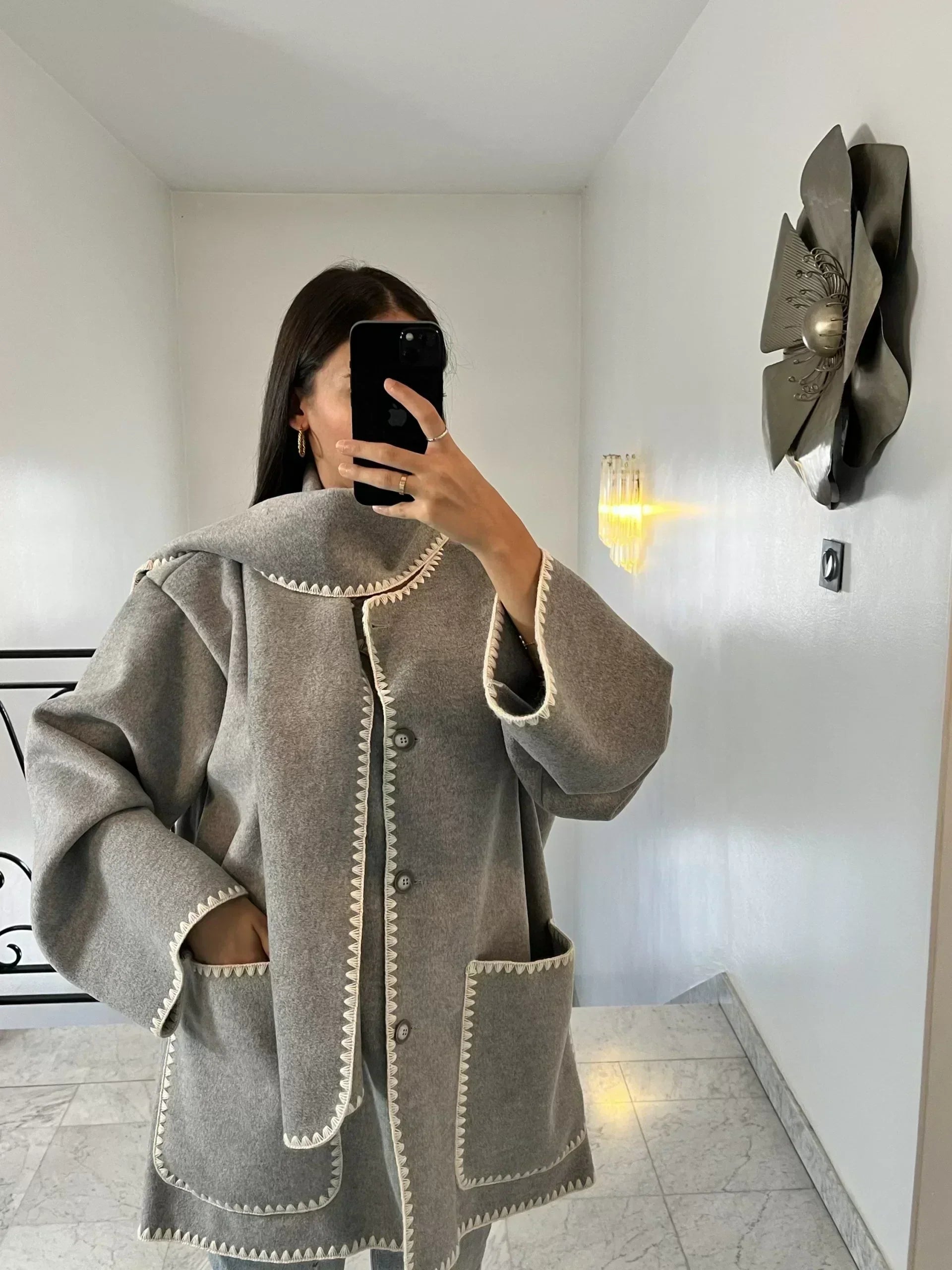 Scarf Collar - Coat