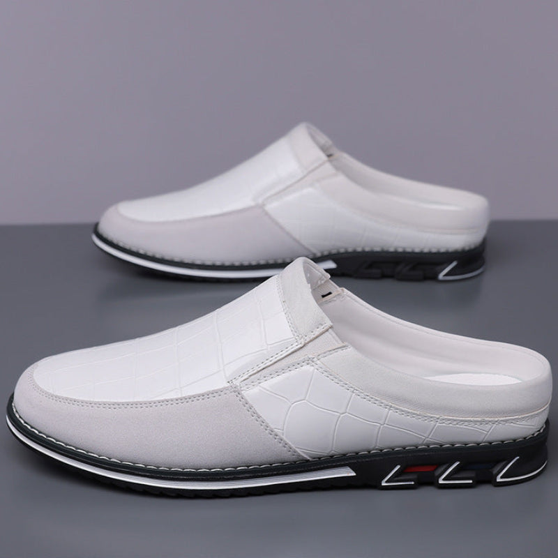 Cavari Leather Slip-On - Mules