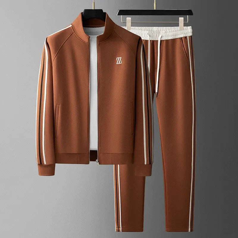 Zenith Premium Slim-Fit Zip Jacket & Joggers - Tracksuit Set