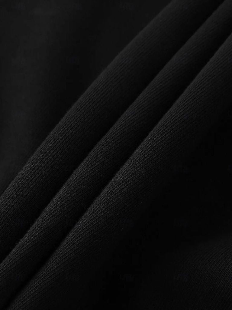 Zip Black Lapel Sports Sweatshirt - Casa  Laro CASA LARO