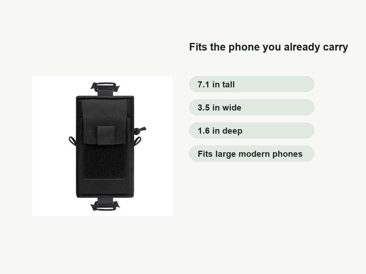 Kordra pouch dimensions and large phone fit guide