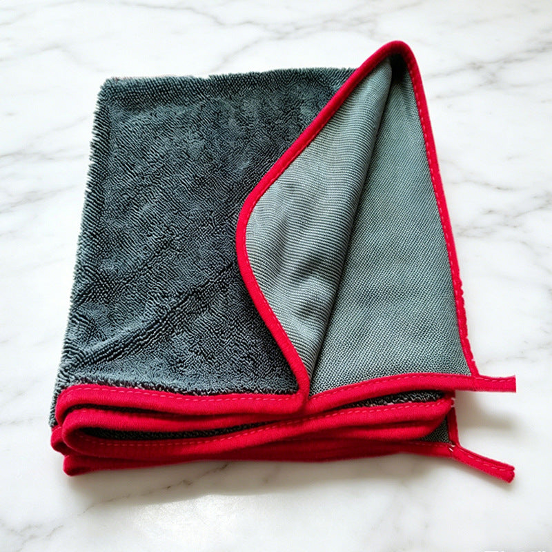 Velcura red edge microfiber cleaning cloth