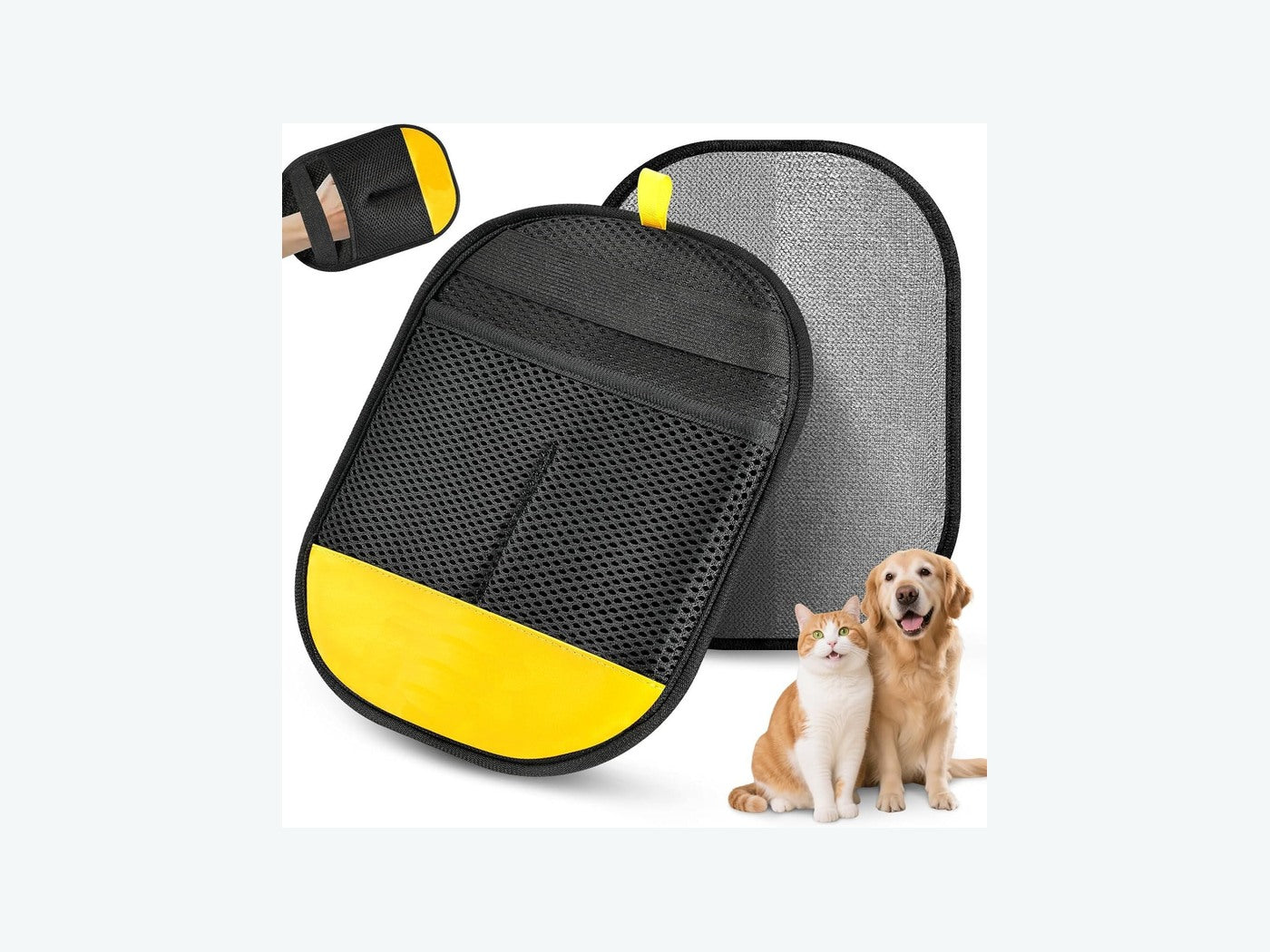 Furvia 30 day home trial visual with reusable pet hair glove