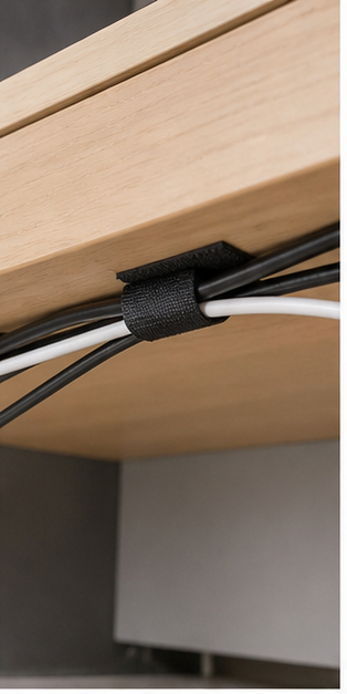 Griploop securing desk cables