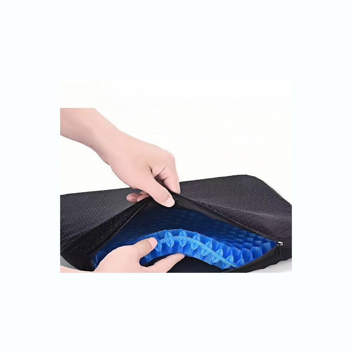 Keltra covered cushion with size reference