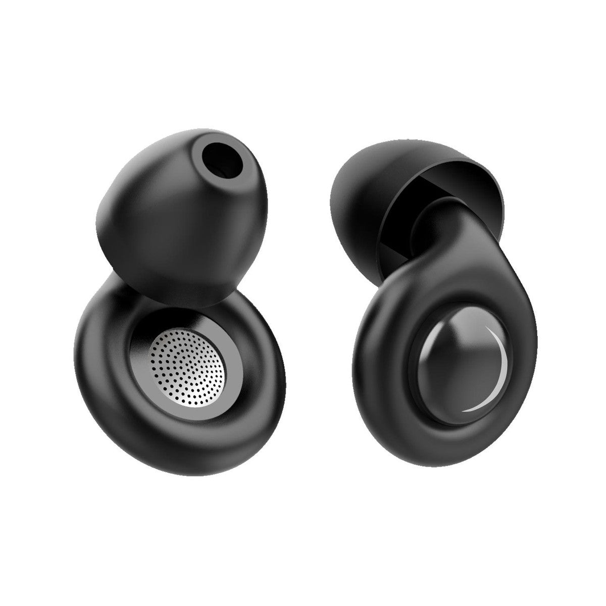 Black RideQuiet earplugs front view
