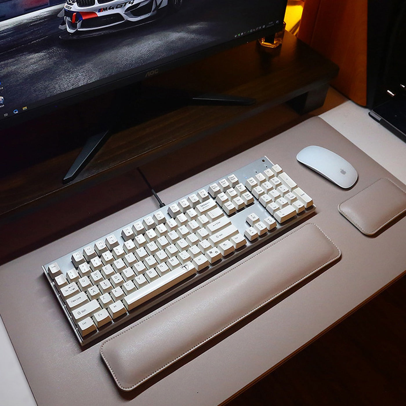 Zentora full desk mat under keyboard and mouse